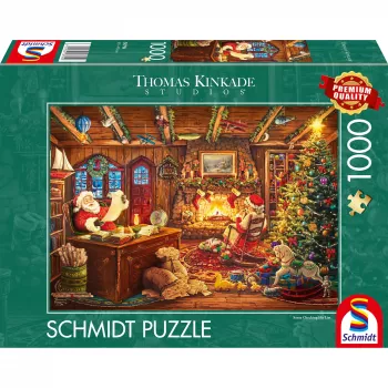 Schmidt Spiele Thomas Kinkade Studios: Santa Checks the Wishlist 1000 stukjes puzzel