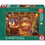 Schmidt Spiele Thomas Kinkade Studios: Santa Checks the Wishlist 1000 stukjes puzzel