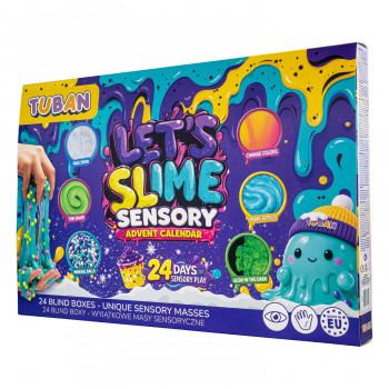 TUBAN Adventskalender-set - Let's Slime | 24 dagen DIY slijm maken