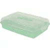 Curver rechthoekige taartdoos 45 x 29,5 x 11,1 cm lichtblauw