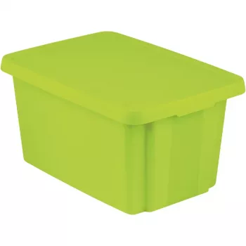Curver Essentials 45L opbergbox met deksel, groen, 40x57x30cm