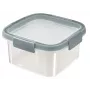 CURVER Smart Eco Fresh vierkante voedselopslagcontainer, 1,1 L, 16x16x9 cm