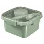 CURVER opbergbox Lunch Kit vierkant 1,1L Smart Eco To Go 16x16x9cm Soft Green