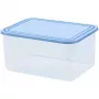 CURVER Smart To Go rechthoekige opbergdoos 4L transparant met blauw deksel