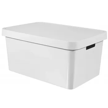 CURVER Infinity Recycled 45L opbergbox 56x39x27cm wit