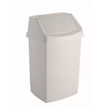 CURVER Click-it prullenbak 9L 22,9x18,9x38,1cm wit