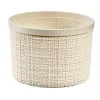 CURVER Jute ronde opbergmand met deksel, 2L, crème, 17x13 cm