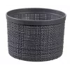 CURVER mand met deksel Jute rond 2L Ø17x13cm donkergrijs