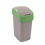 CURVER Flip Bin 9L prullenbak zilver/groen