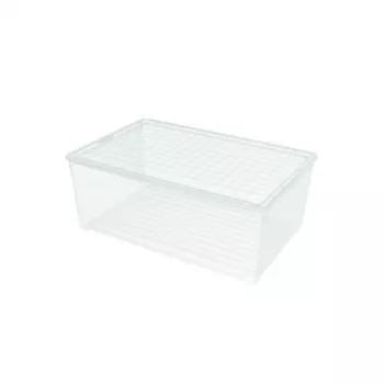 CURVER doos met deksel textielbox 45L 59,6x39,4x23cm transparant