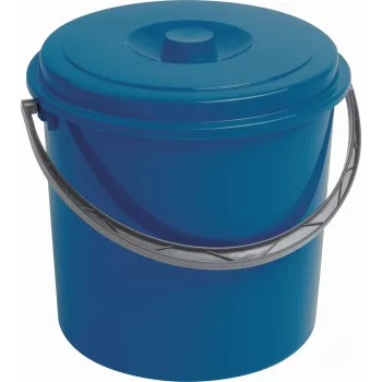 CURVER emmer met deksel 12L blauw - veelzijdige opberg- en schoonmaakemmer