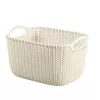 CURVER Knit Collection rechthoekige opbergmand S 8L wit 30x22x17 cm