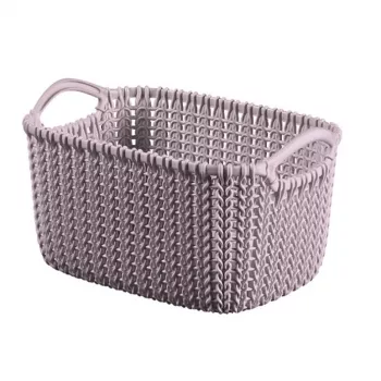 CURVER Knit XS rechthoekige opbergmand 3L 25x18x14 cm lichtlila
