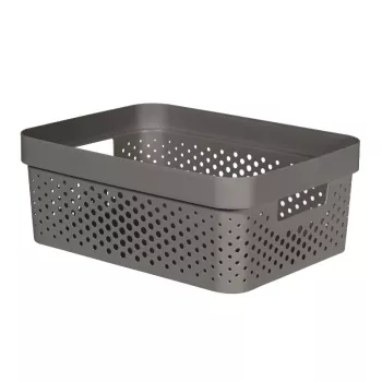 CURVER Infinity Recycled box 11L 36x27x14cm donkergrijs