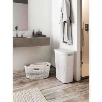 CURVER Infinity Recycled 60L opbergbox 44x35x60cm donkergrijs