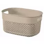 CURVER Filo S 6L opbergmand, geweven, beige, rechthoekig, stapelbaar, met handgrepen
