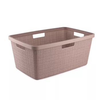 CURVER wasmand Jute 46L 59x39x26cm roze