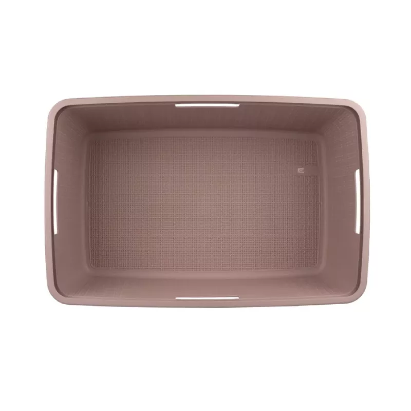 CURVER wasmand Jute 46L 59x39x26cm roze