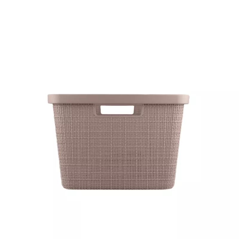 CURVER wasmand Jute 46L 59x39x26cm roze