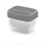 CURVER Vedo bewaarbox-set 5x0,5L transparant grijs