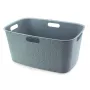CURVER Softex 45L rechthoekige wasmand met geïntegreerde handgrepen, petrol, 57x37x27 cm