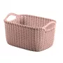 CURVER Knit XS rechthoekige opbergmand 3L 25x18x14 cm roze