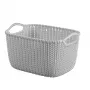 CURVER Knit Collection rechthoekige opbergmand 8L lichtgrijs