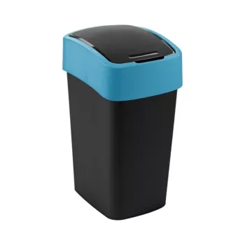 CURVER Flip Bin 25L afvalbak zwart/blauw