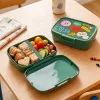 CURVER Snap Box rechthoekige bewaarbox met scheidingswand 1,8L groen