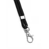 DURABLE textiel lanyard rPET met karabijnhaak, zwart, 10-pack