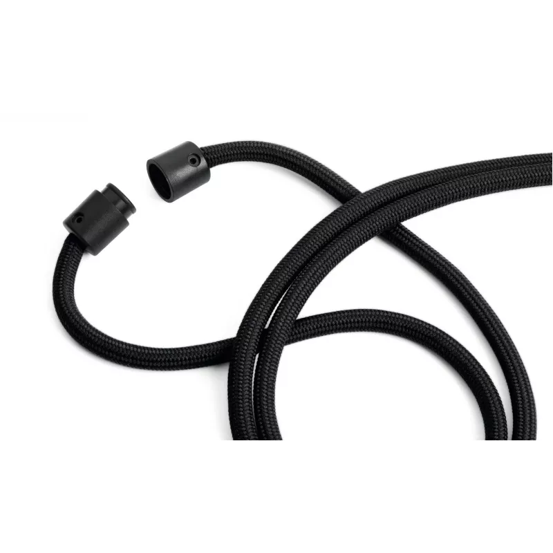DURABLE textiel lanyard rPET met karabijnhaak, zwart, 10-pack