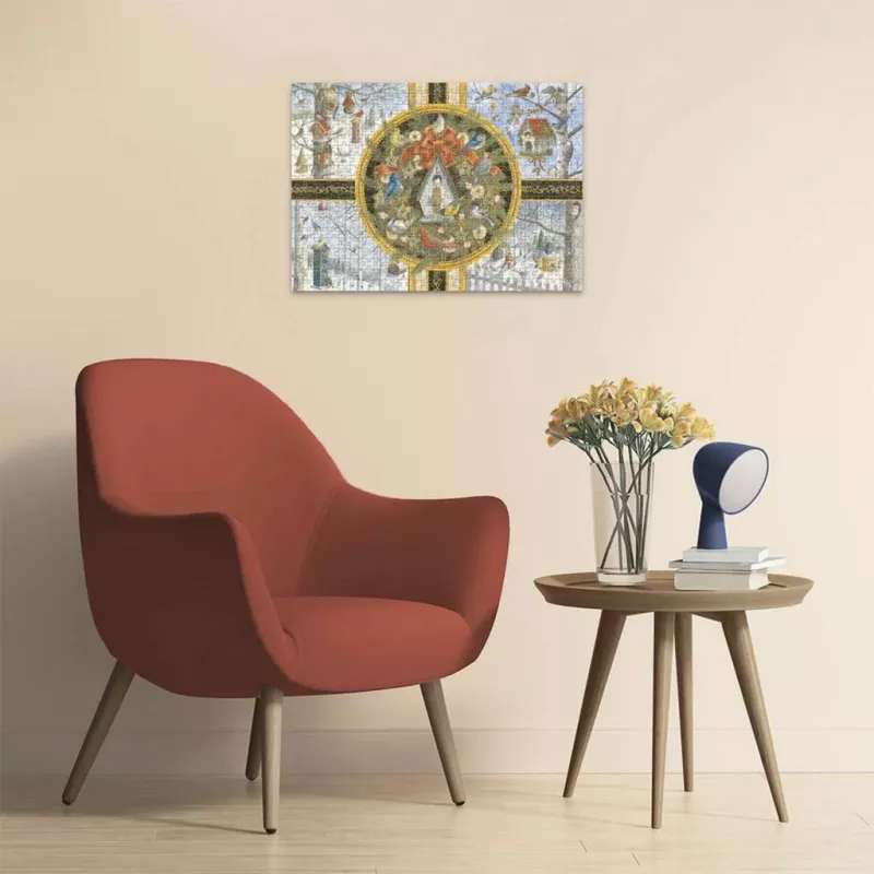 Ravensburger grote stukken puzzel zangvogels in de winter (500 stukjes)