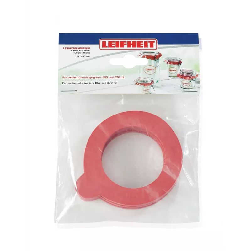 LEIFHEIT Reserve-rubberringen 6 st. 52x80 mm voor inmaakpotten 255/370 ml