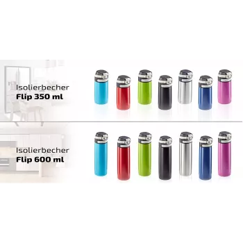 LEIFHEIT Thermo Mug Flip 350 ml zilver