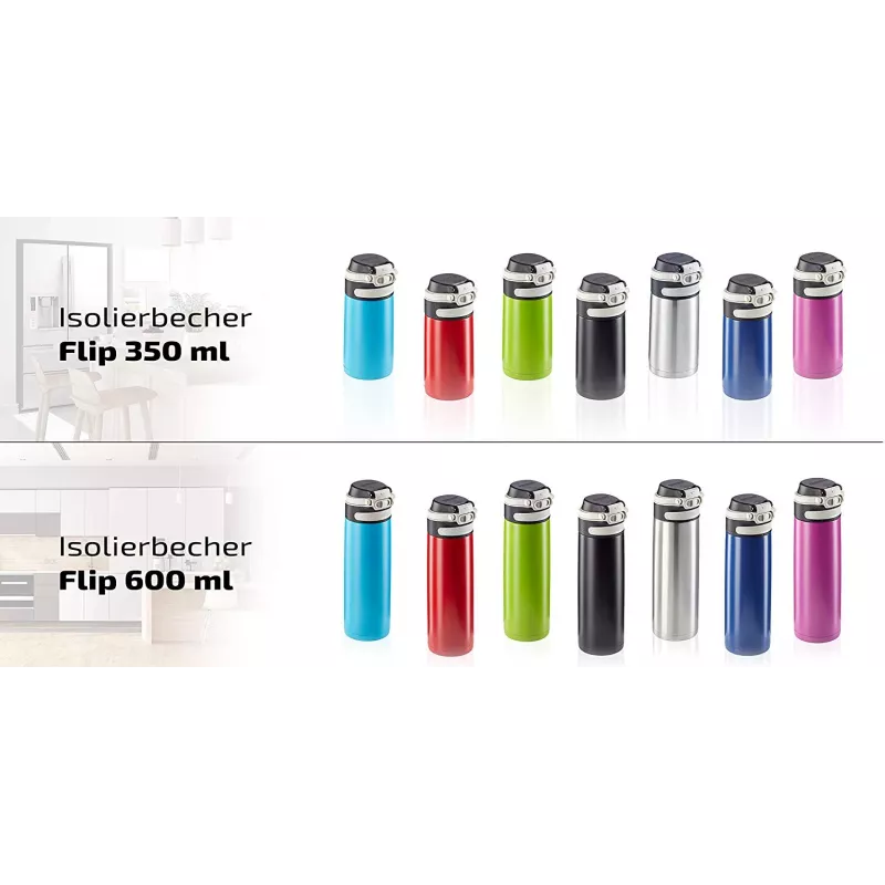 LEIFHEIT Thermo Mug Flip 350 ml zilver