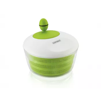 LEIFHEIT Saladeslinger Trend 4,5L slingercentrifuge met serveerschaal, groen deksel