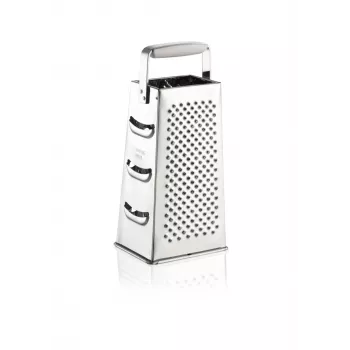 LEIFHEIT Vierzijdige rasp, RVS-messen, wit/zilver, ComfortLine