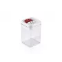 LEIFHEIT Fresh&Easy bewaarbak 800ml, luchtdicht, stapelbaar, BPA-vrij, transparant met wit/groen deksel
