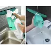 LEIFHEIT Raamzuiger Dry&Clean met 43 cm Click System steel, elektrische raamzuiger, wit/turquoise