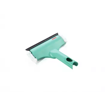 LEIFHEIT Raam- & kozijnreiniger 3in1 Mini micro duo - 20 cm microvezelkop met geïntegreerde trekker, Click System-compatibel