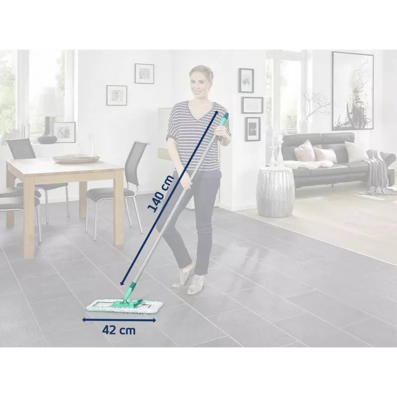 LEIFHEIT Profi XL Micro Duo vloerwisser met stalen steel, 42 cm