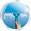 LEIFHEIT Classic raamtrekker met telescoopsteel 100-155 cm, 33 cm trekker, streeploos, groen/wit