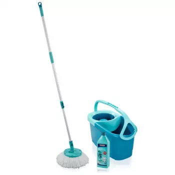 LEIFHEIT Vloerreinigingsset Rotations-Disc-Mop Ergo met Power Cleaner 1L