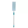 LEIFHEIT PowerClean M vloerborstel met telescoopsteel, 33 cm, groen/grijs