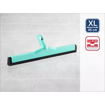 LEIFHEIT Click System vloertrekker 45 cm voor wateropname, dubbele rubberen lip, blauw/wit