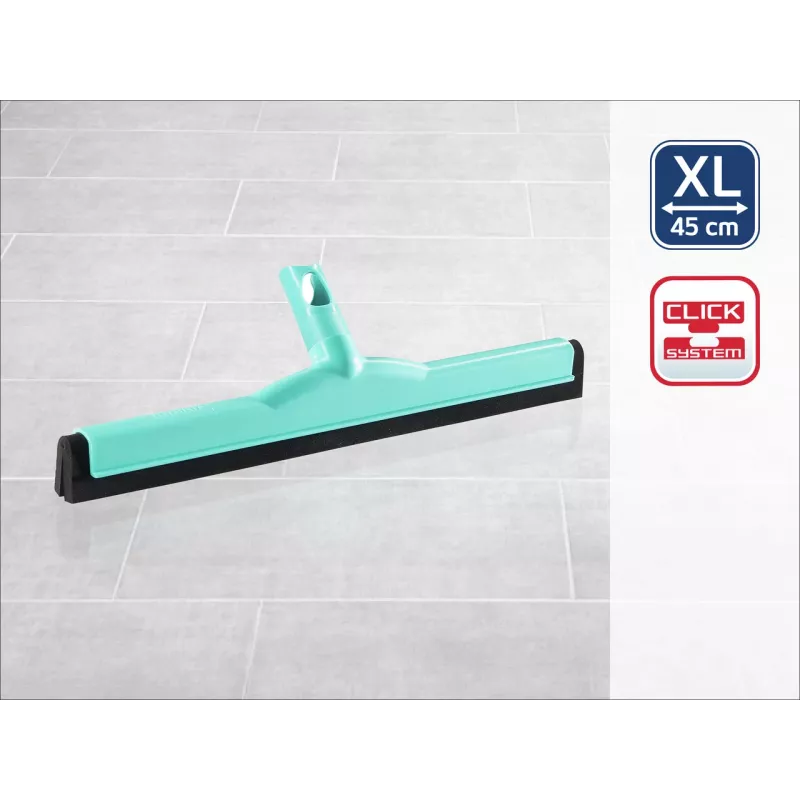 LEIFHEIT Click System vloertrekker 45 cm voor wateropname, dubbele rubberen lip, blauw/wit