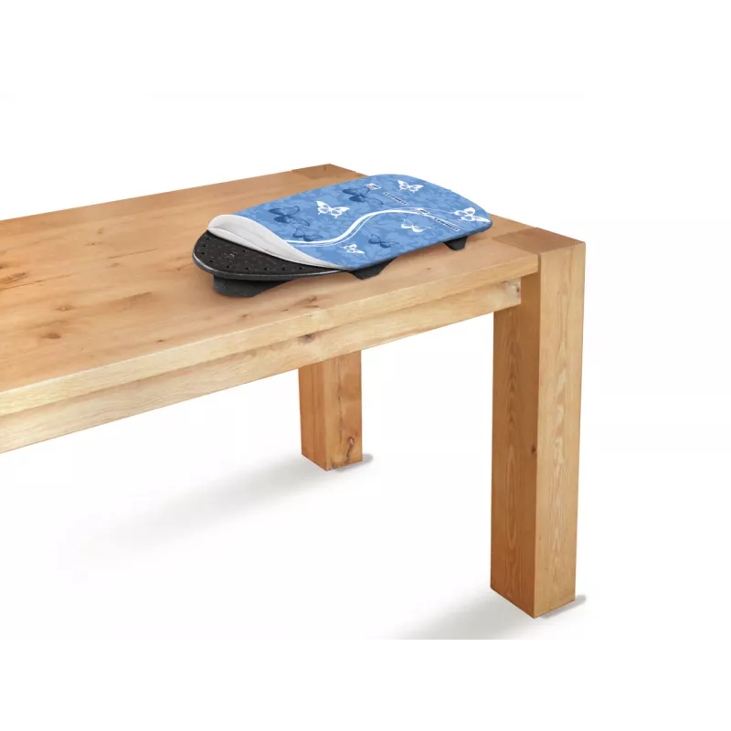 LEIFHEIT Air Board Table Compact strijkplank 70x30 cm, Thermo-Reflect, ultra-licht EPP, opvouwbaar, wit/blauw