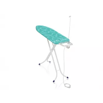 LEIFHEIT Air Board M Compact Plus strijkplank 120x38 cm met Thermo-Reflect technologie, in hoogte verstelbaar 75-95 cm, opvouwbaar, katoenen hoes