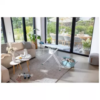 LEIFHEIT strijkplank Classic S Basic 110x30 cm met vast strijkijzerplateau en 7-voudige hoogteverstelling