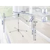 LEIFHEIT LinoPop-Up 140 wasmolen, 14 m drooglengte, aluminium frame, grijs/blauw